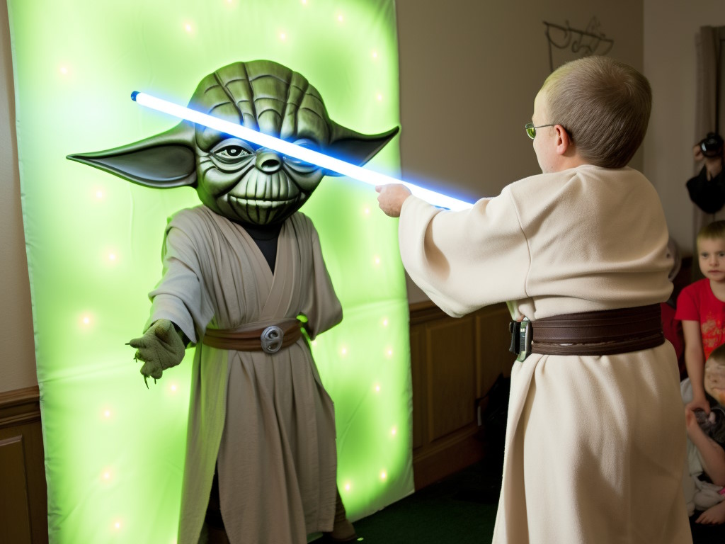 Pin the Lightsaber on Yoda