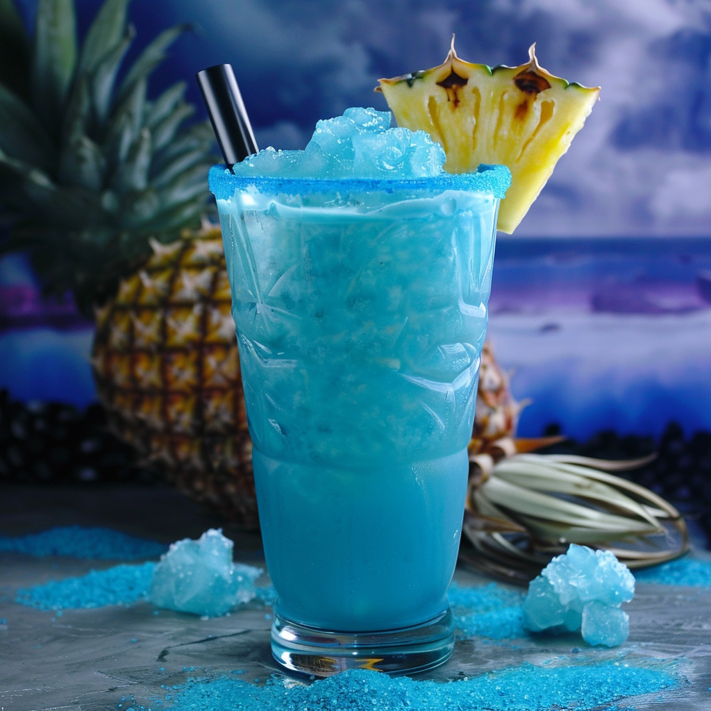 The Blue Bantha alcoholic cocktail